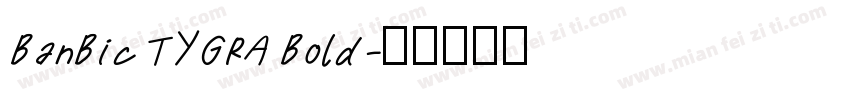 BanBic TYGRA Bold字体转换